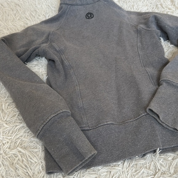 Lululemon Cuddle Up Jacket Heathered Blurred Grey / Blurred Grey - Glitter! - Picture 4 of 10